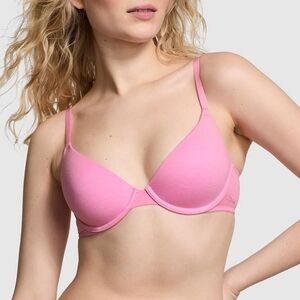 NWT Victoria’s Secret PINK Wear Everywhere T-Shirt Bra Lightly Lined 32D Pink